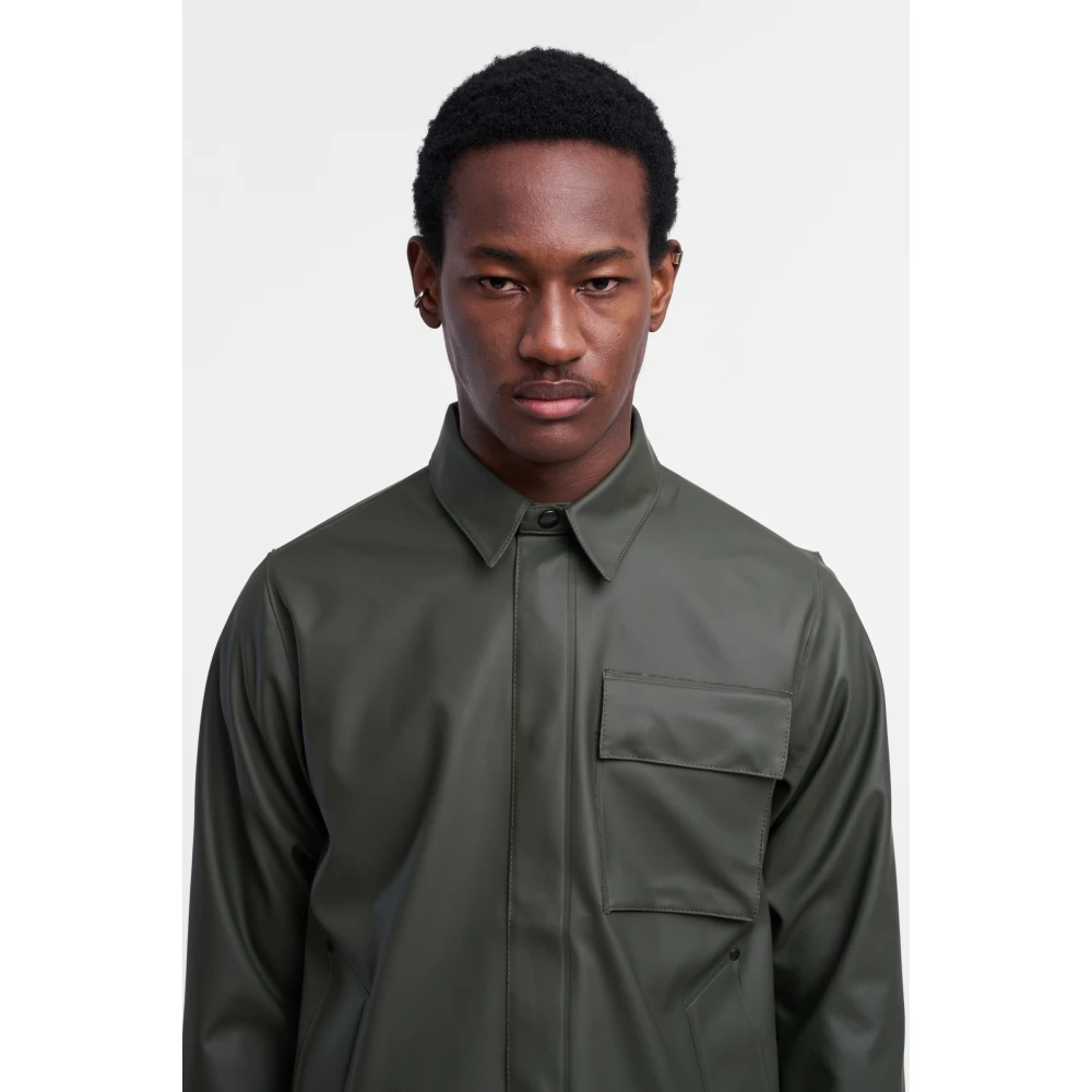 Stutterheim Waterdicht Overshirt voor Mannen Green Heren