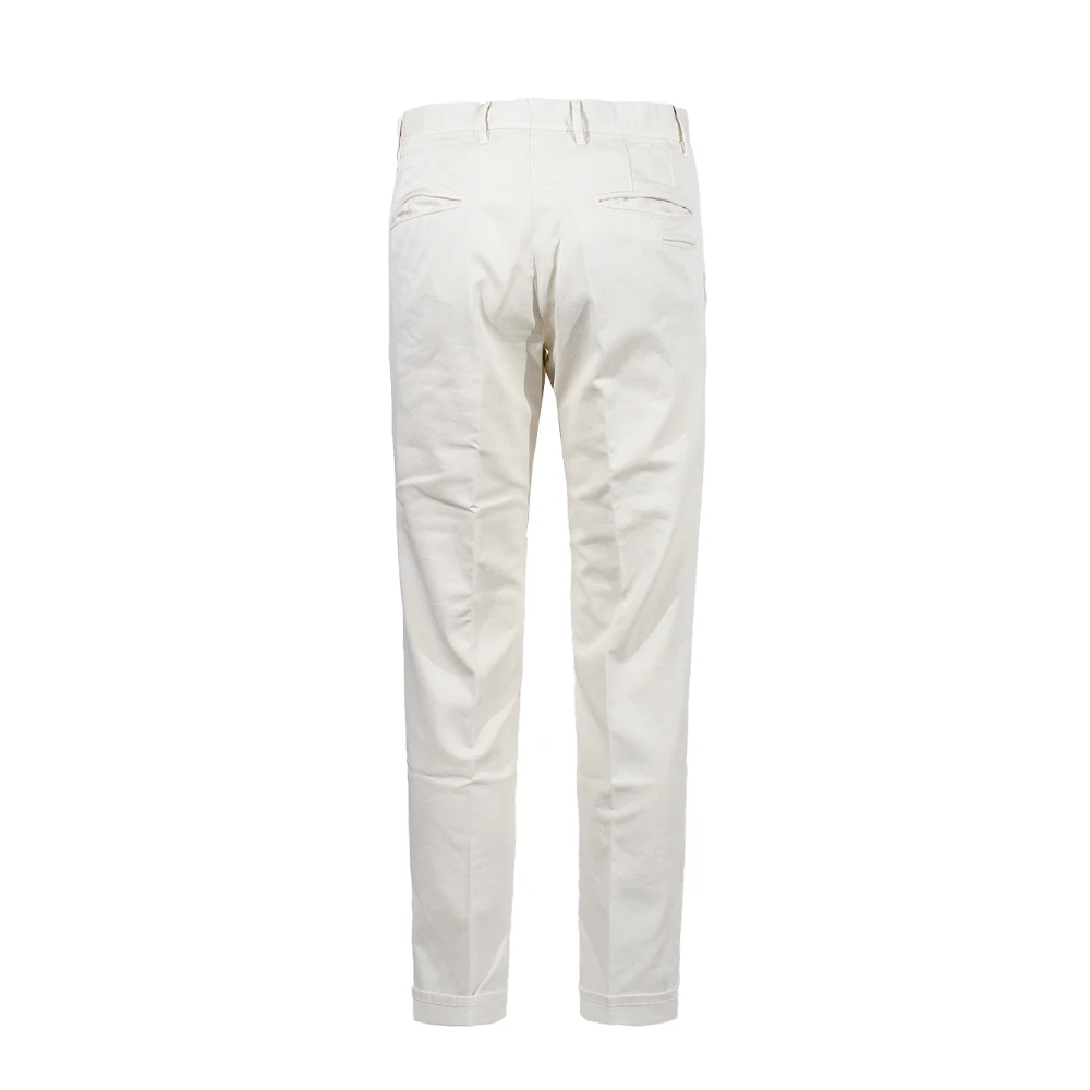 Incotex Witte katoenen broek gemaakt in Italië White Heren