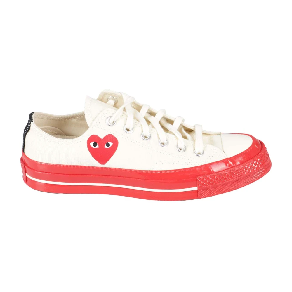Comme des Garçons Play Sole Chuck 70 Low Top Heren Schoenen Wit