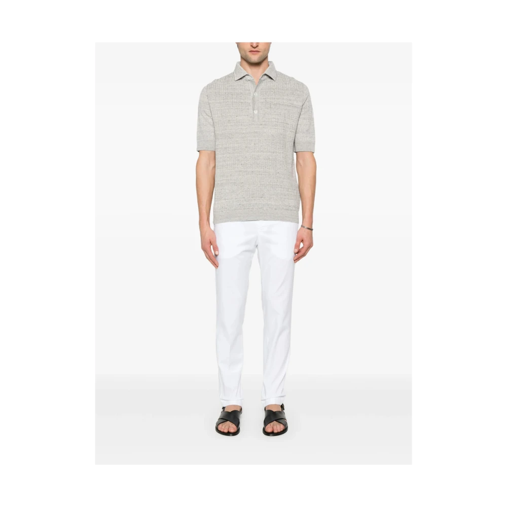 Pt01 Witte Broek met Verborgen Knopen en Zakken White Heren