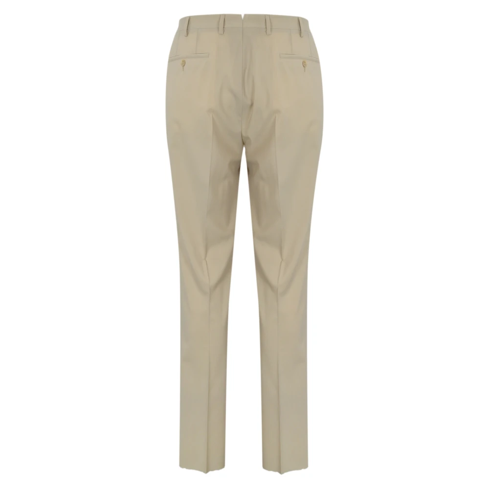 Corneliani Beige Wol Herenbroek Beige Heren