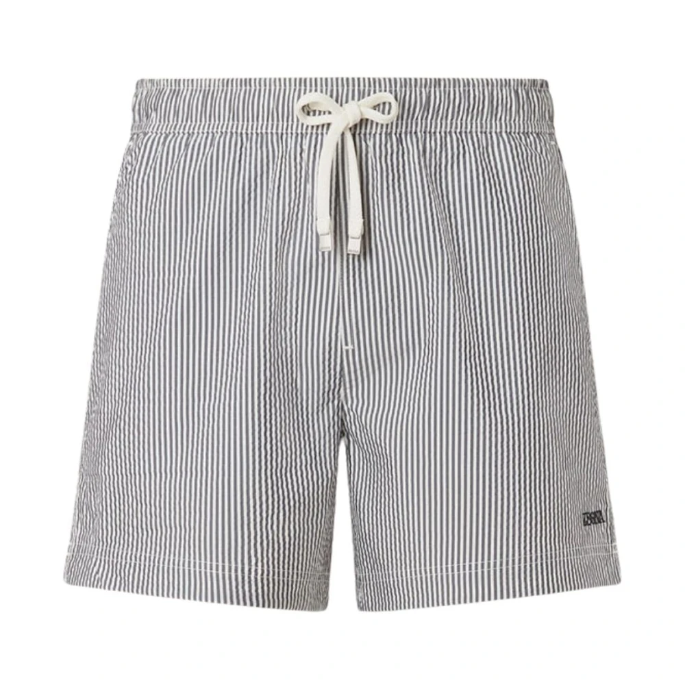 Zegna Multicolor Striped Swim Trunks - Male - Beachwear - L - Swimwear