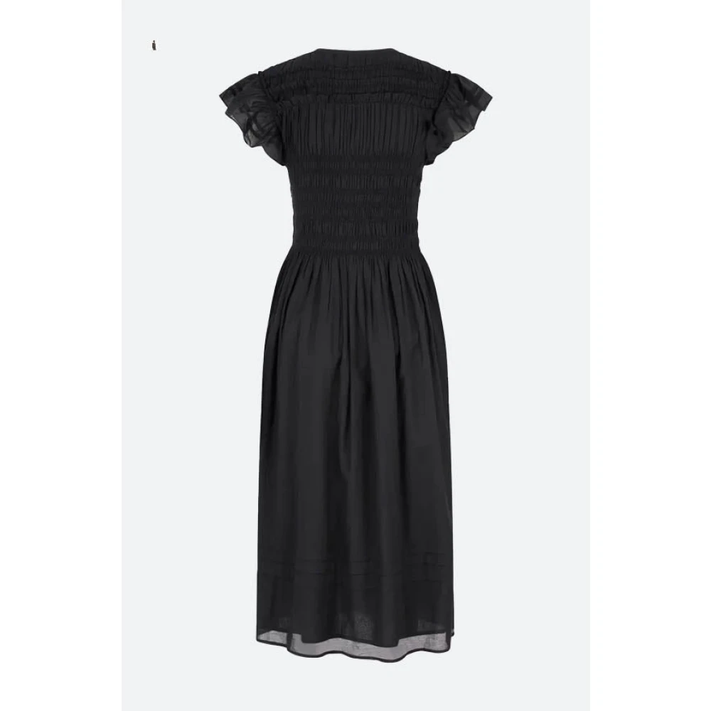 Sea NY Bloemenkatoenen jurk met kwastjes Black Dames