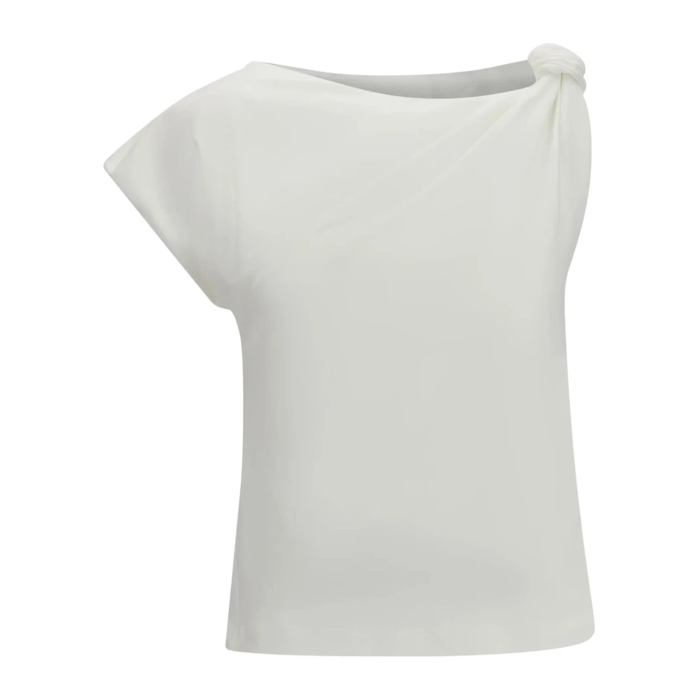 Pinko Women's White Marlena Maglia Jersey Cotone Stretch - Sleeveless Tops - Xs - Tops