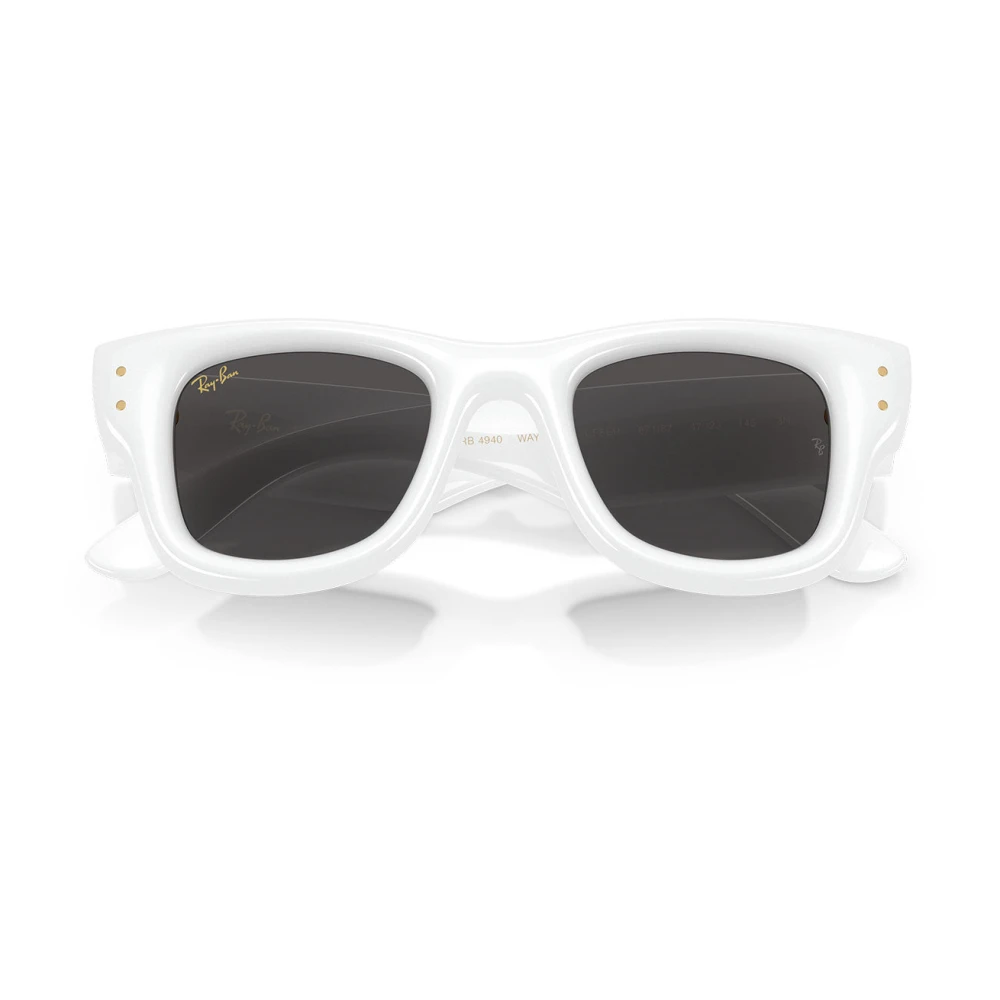 Ray-Ban Sunglasses, Unisex, 47 Mm, Rb4940 Wayfarer Puffer White