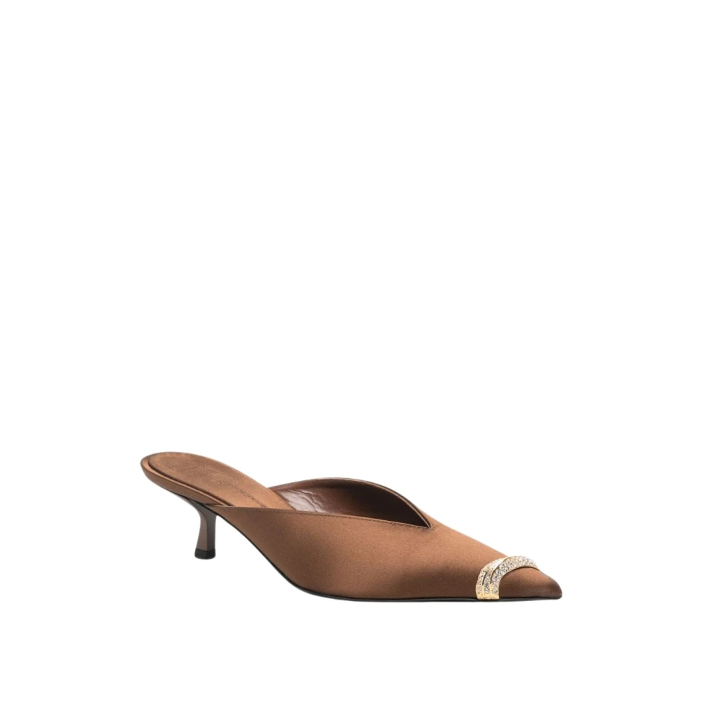Giuseppe Zanotti Cocktail Sabot 50 - Female - Heeled Mules - Brown - 6 Uk - Shoes