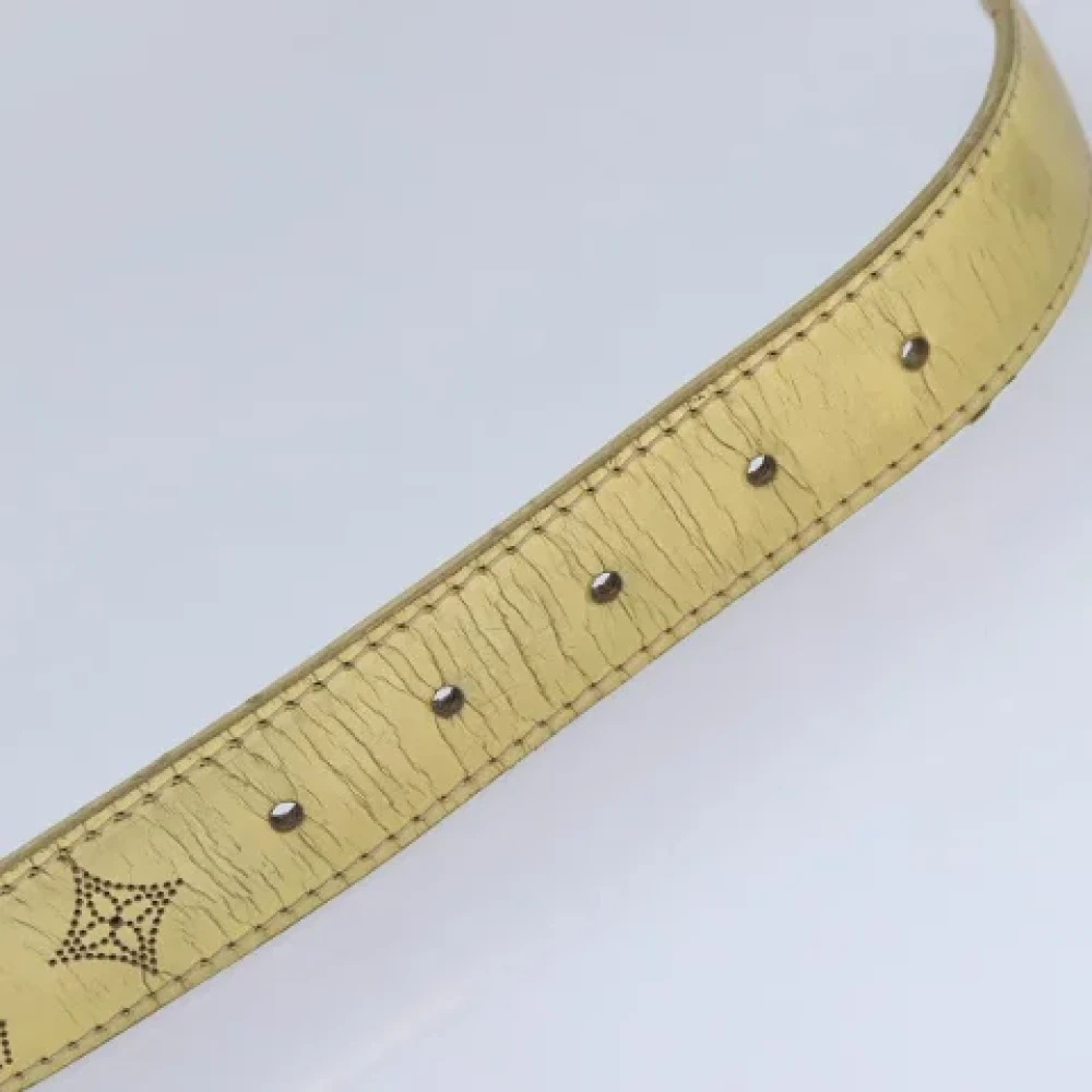 Louis Vuitton Vintage Pre-owned Leather belts Yellow Dames