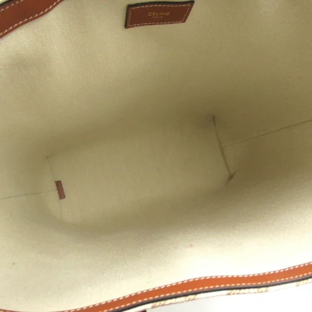 Celine Vintage Pre-owned Canvas celine-bags Beige Dames