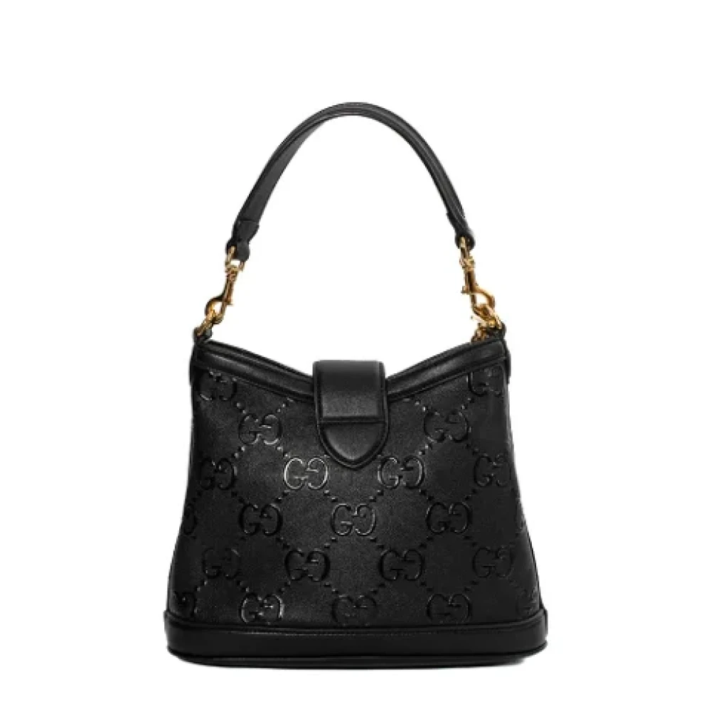 Gucci Vintage Pre-owned Leather gucci-bags Black Dames