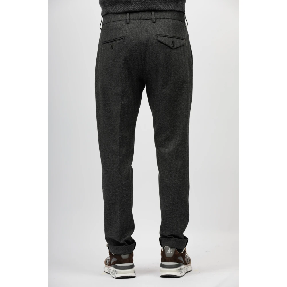 Dondup Jersey wortelbroek met strepen Gray Heren
