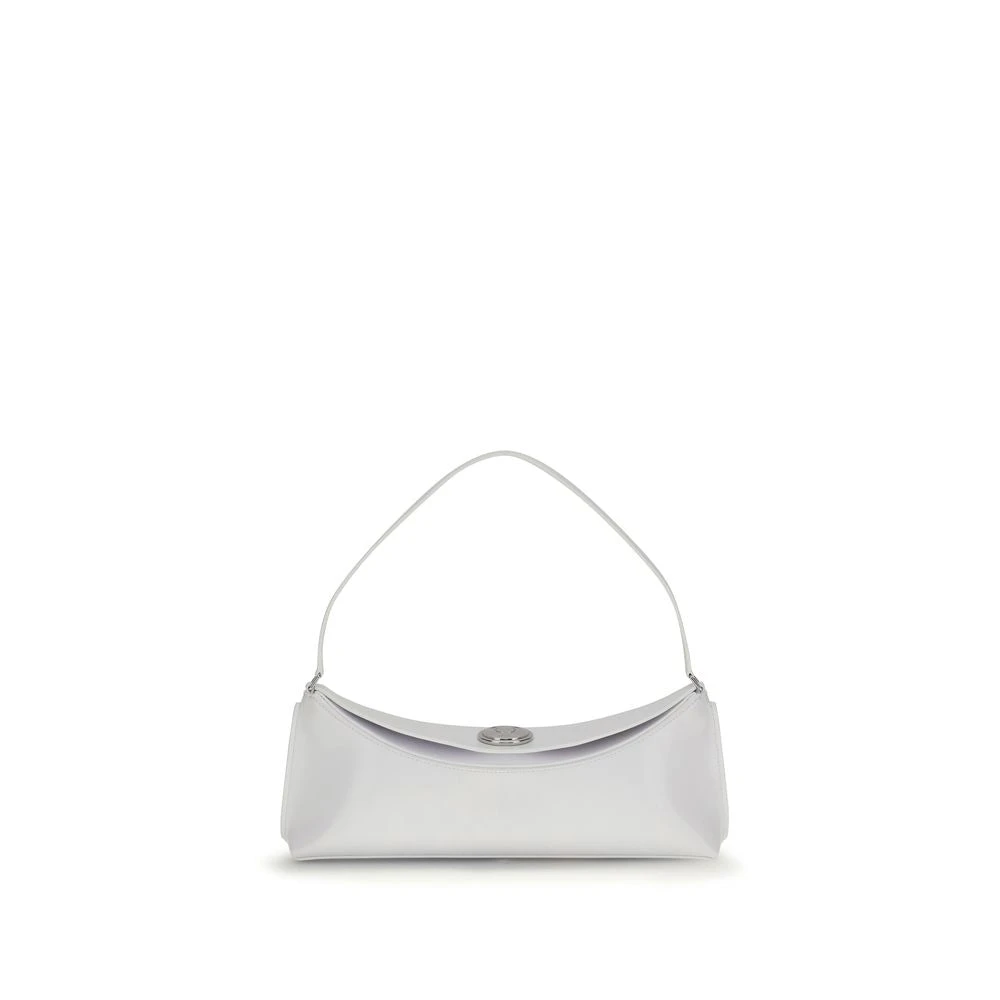 Jacquemus White Minimalist Leather Shoulder Bag - Female - Handbags - One Size - Bags