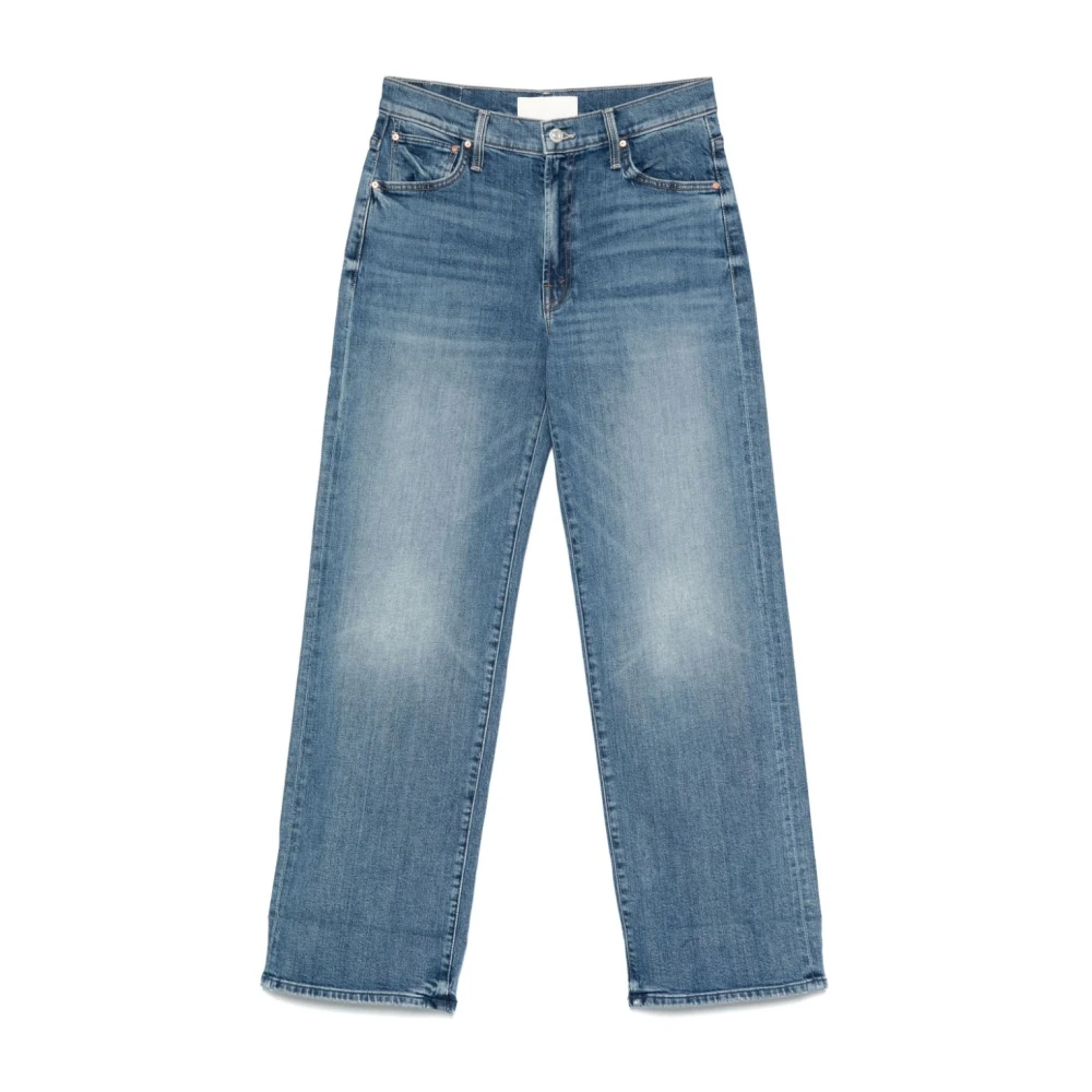 Mother Denim Dodger Jeans met Omgeslagen Zoom Blue Dames