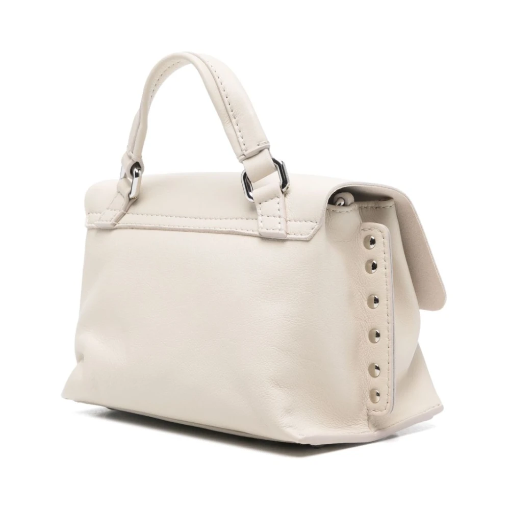 Zanellato Witte Twist-Lock Schoudertas White Dames