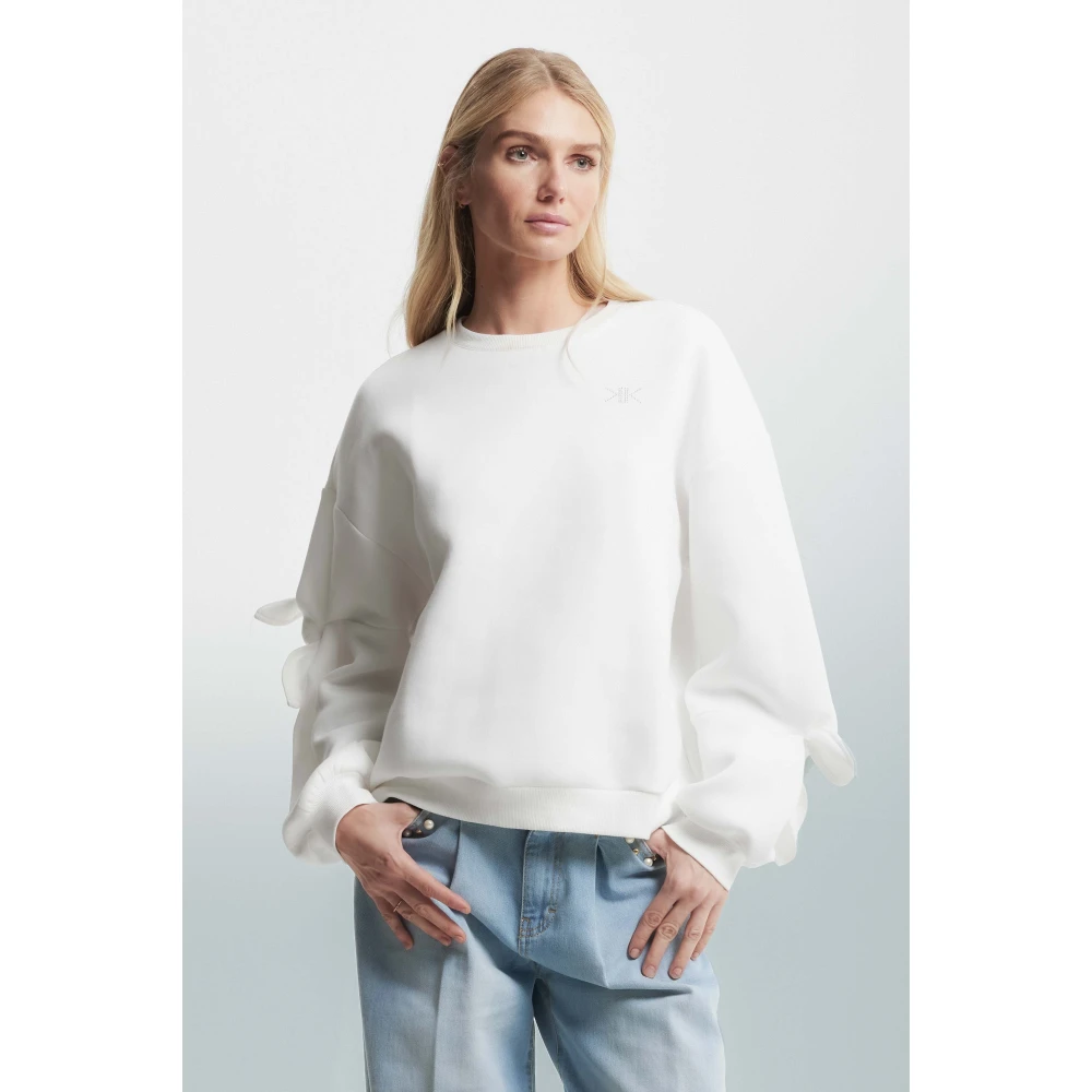 Kocca Minimalist Logo Sweatshirt White Dames