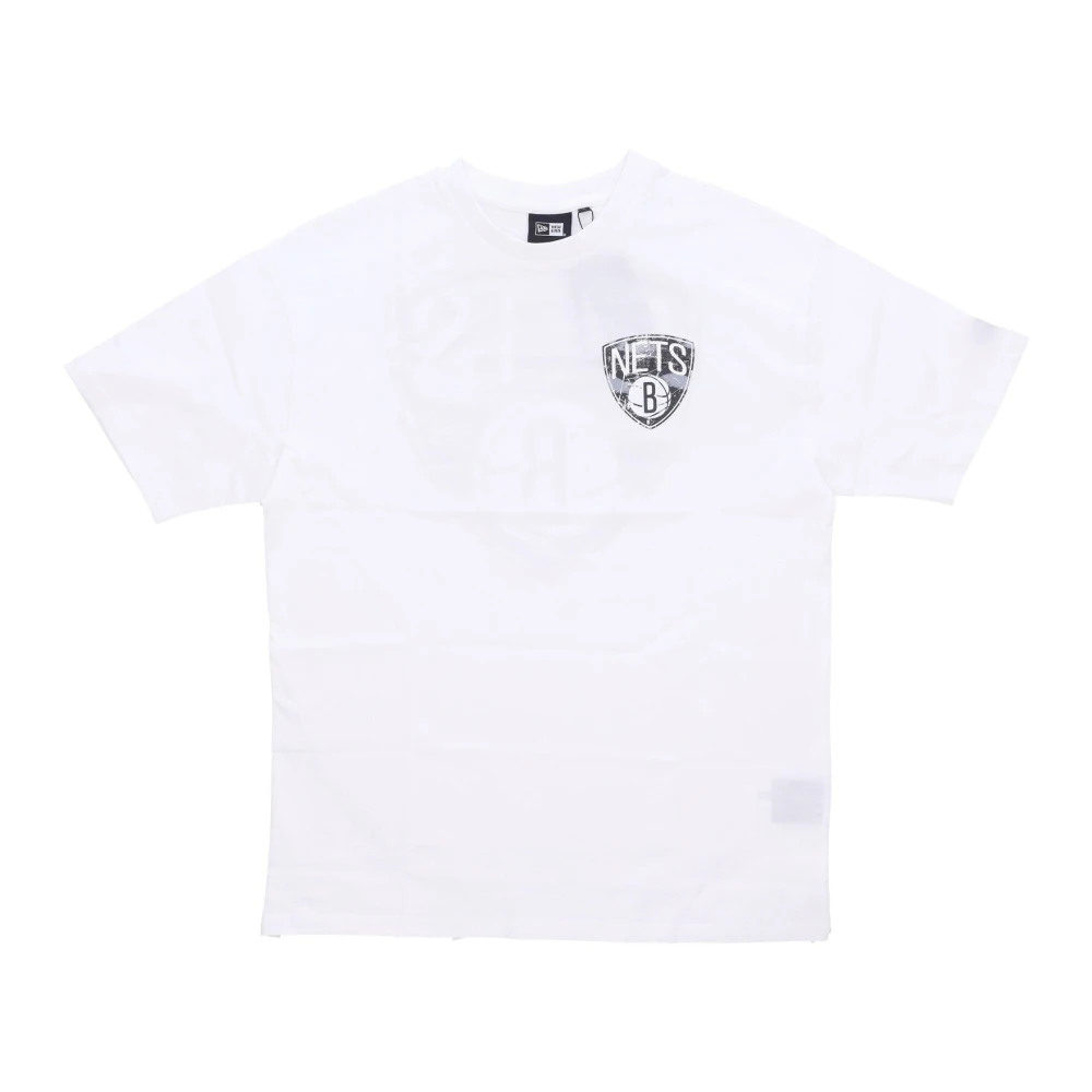 New era Brooklyn Nets Logo Oversize Tee White Heren