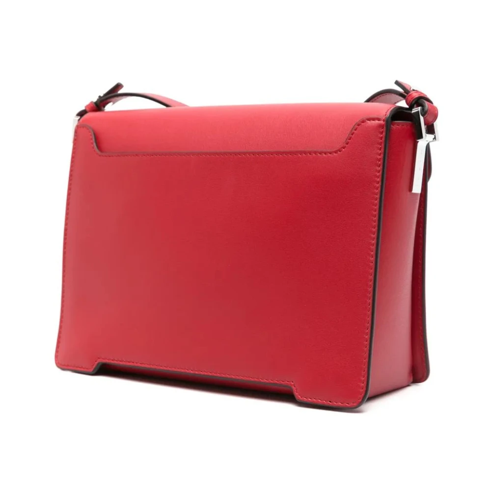 Marni Rode Zilveren Sluiting Winkel Tas Red Dames