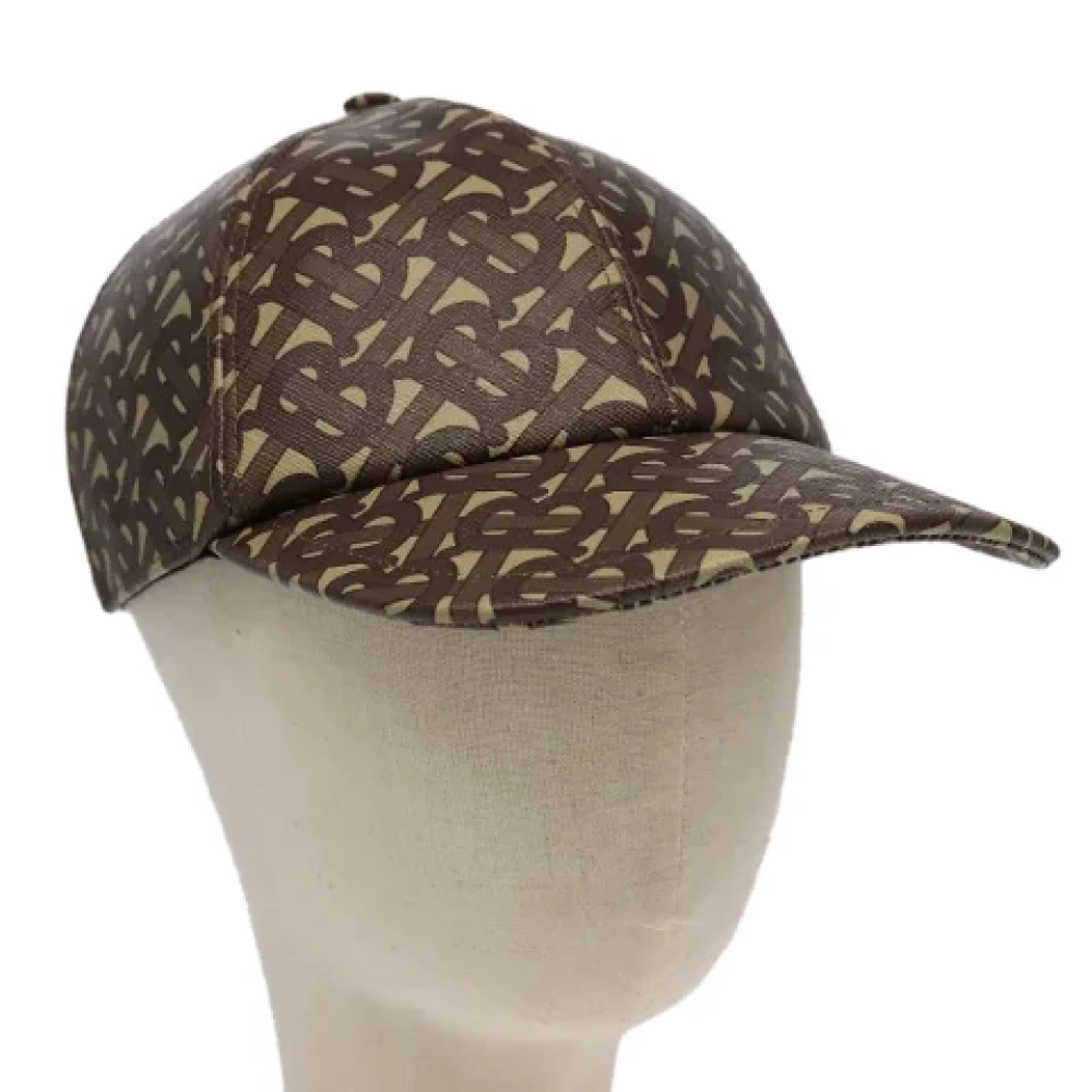 Burberry Vintage Pre-owned Leather hats Brown Dames