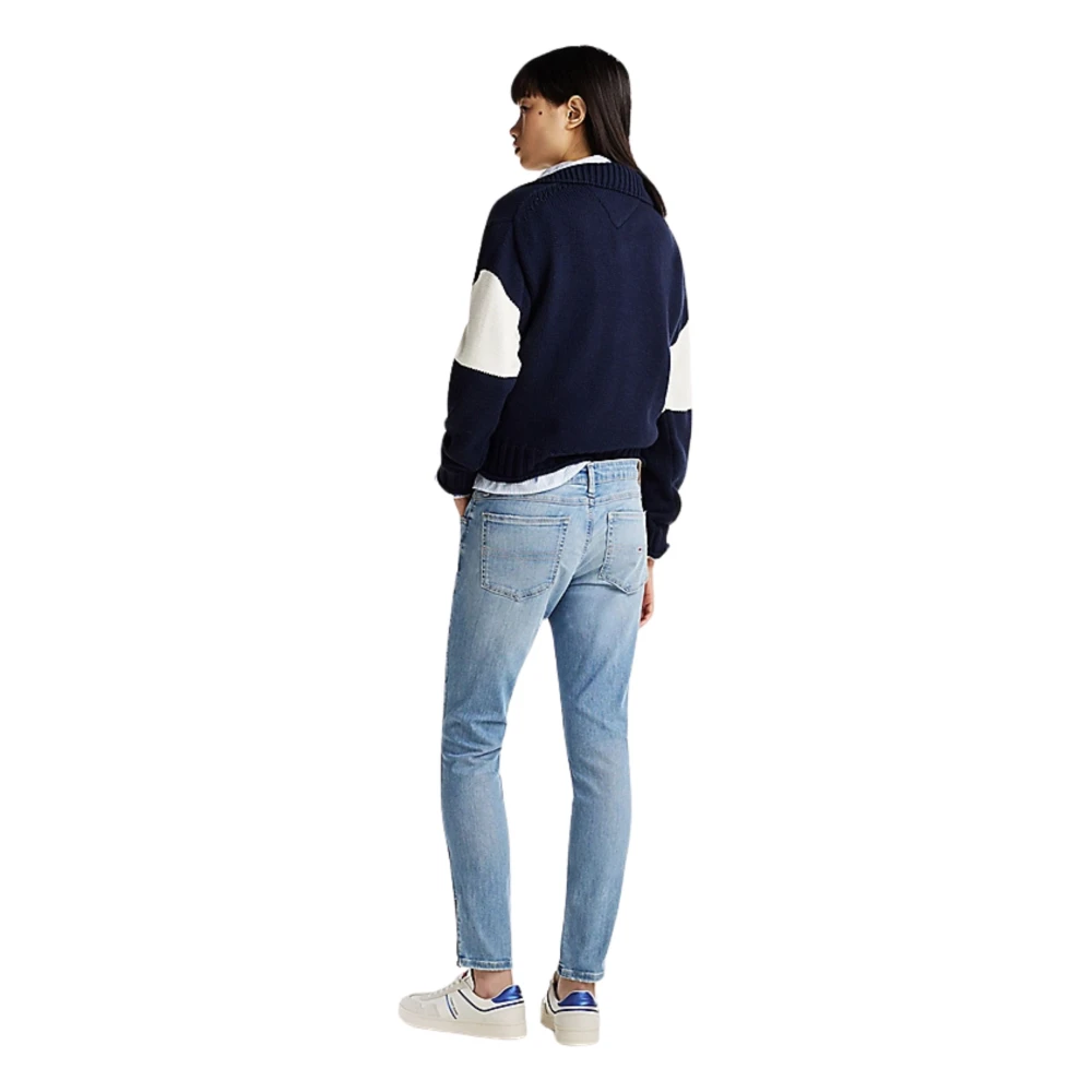 Tommy Hilfiger Skinny Jeans met enkelritsen Blue Dames