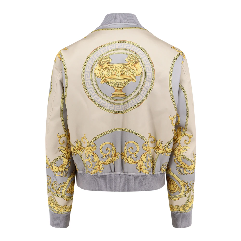 Versace Gouden jas met ritssluiting Multicolor Heren