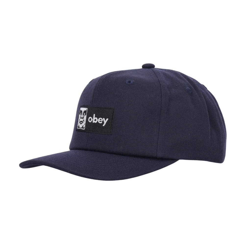 Obey Blue Hats & Caps, Unisex, One Size, Classic Snapback Cap Navy
