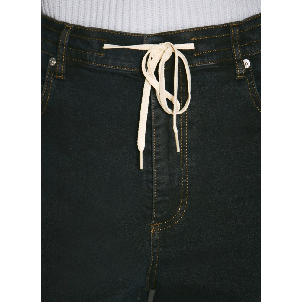 Marni Stretch Wide-Leg Denim Jeans Black Dames