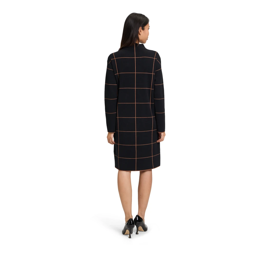 Betty Barclay Jacquard Gebreide Jurk Black Dames