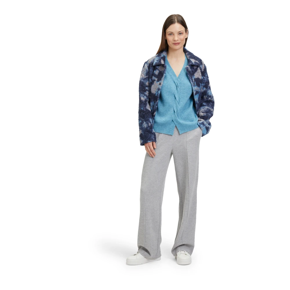 Betty & Co Elegante Wijde Pijp Aantrekbroek Gray Dames