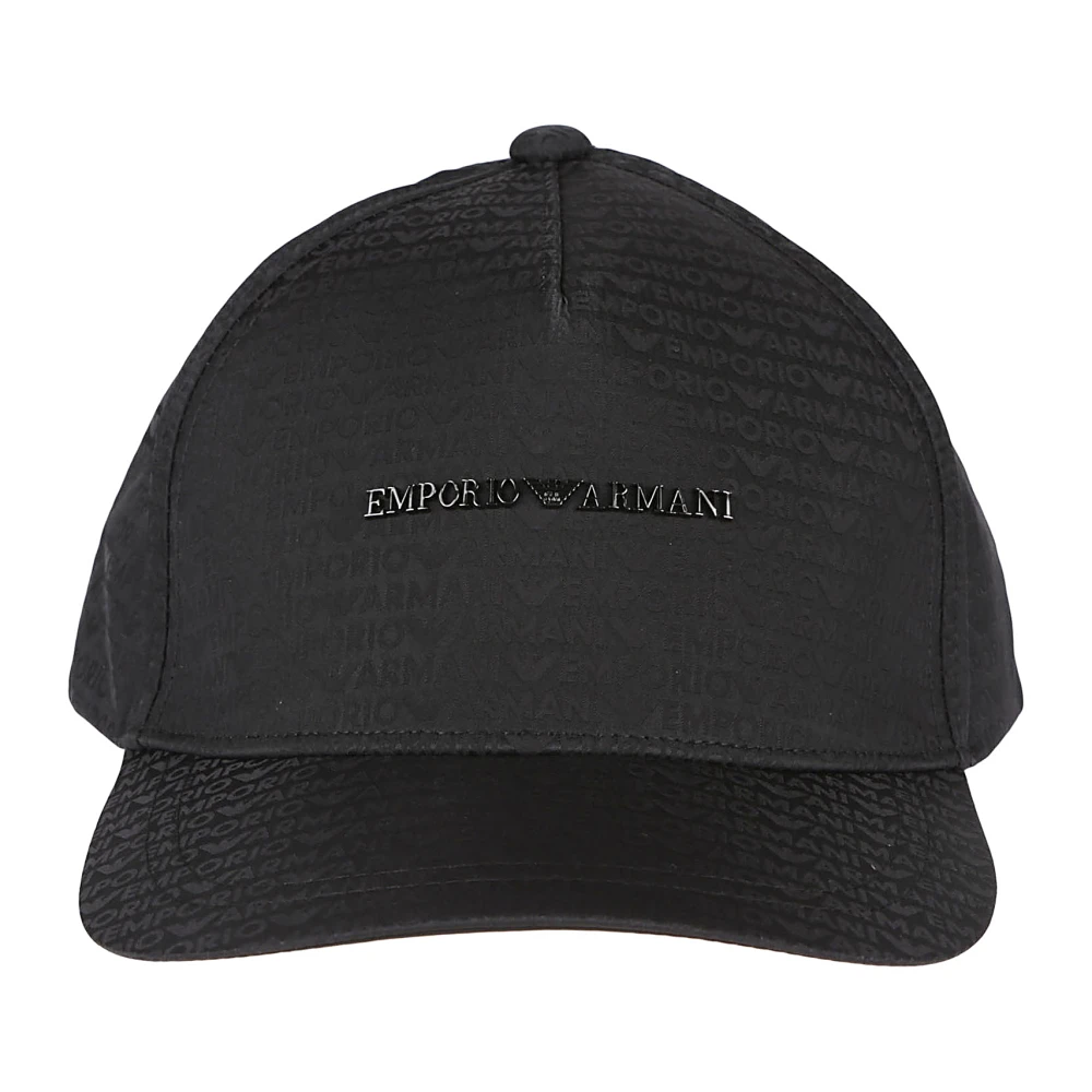 Emporio Armani Sportieve Baseballpet voor Mannen Black Heren