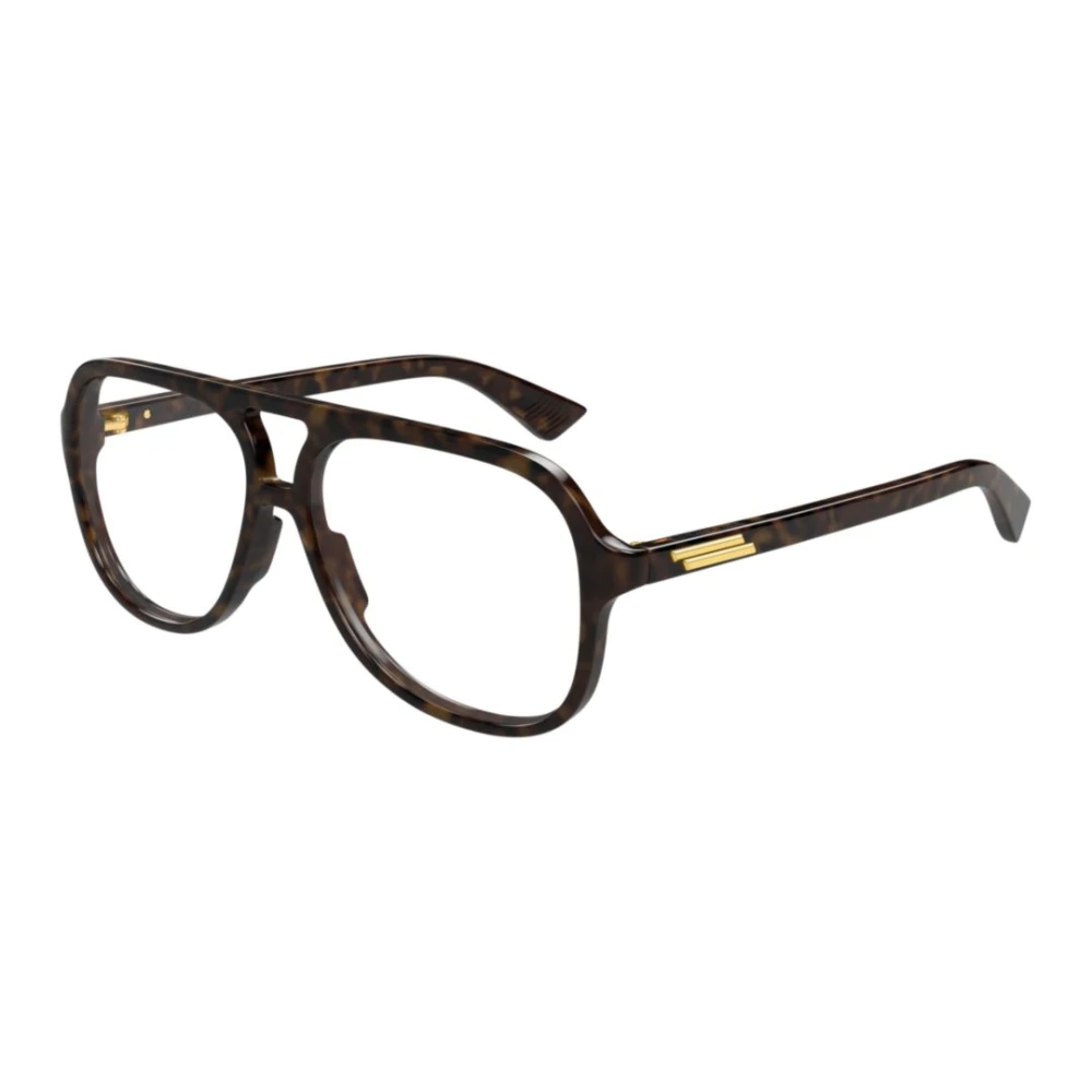 Bottega Veneta Unisex Brown Glasses, 56 Mm, Pilot Optical Frame