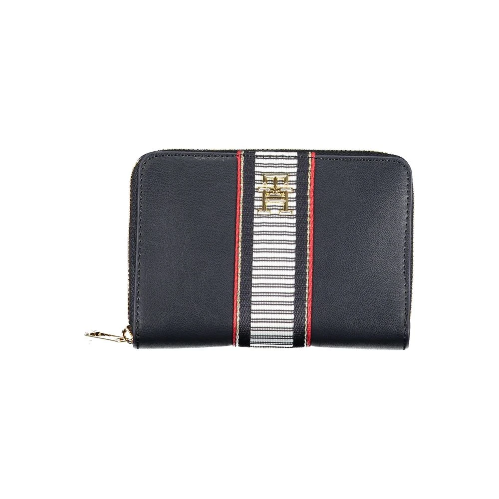 Tommy Hilfiger Blauwe Portemonnee met Rits en Logo Blue Dames