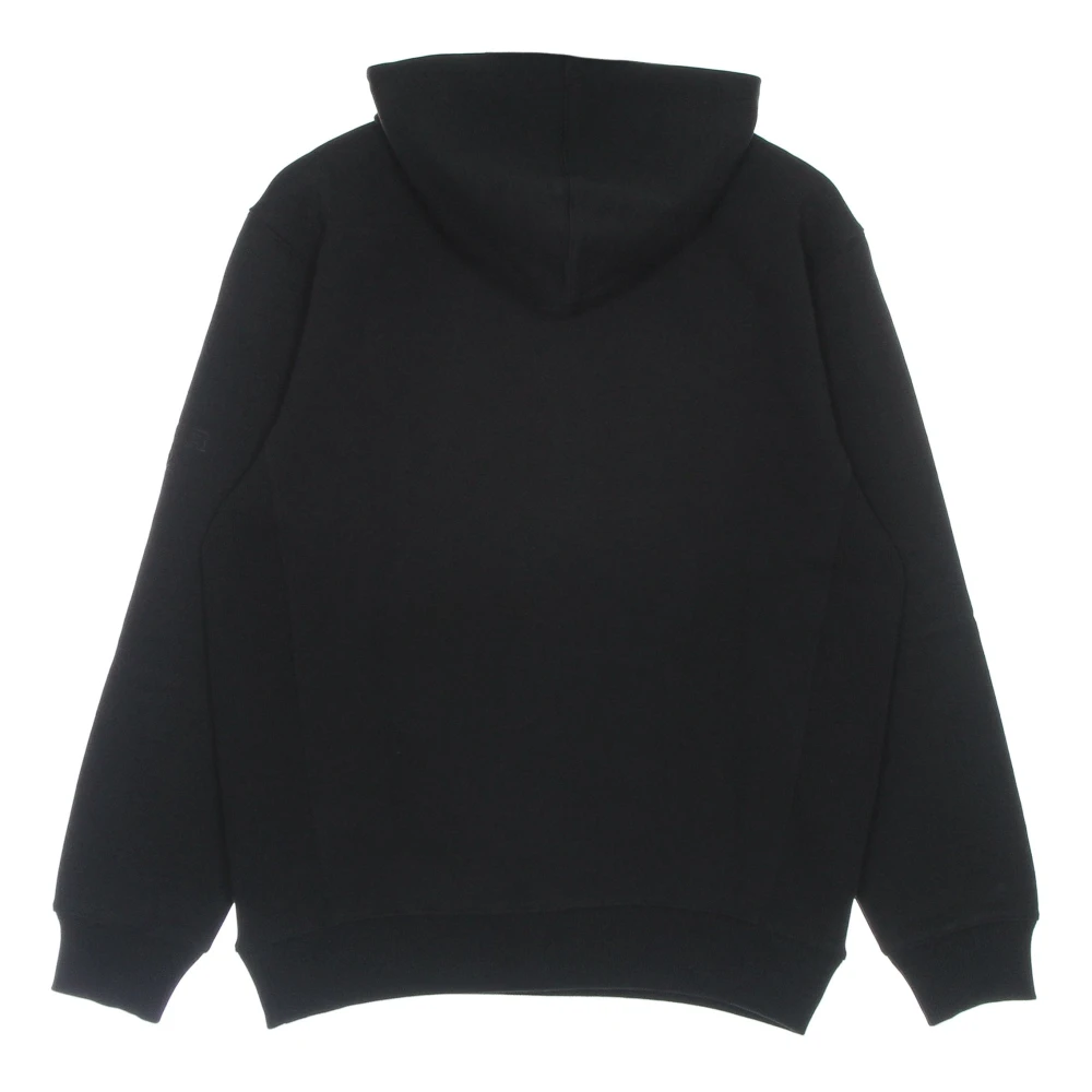 Iuter Zwarte Logo Hoodie met Kangoeroezak Black Heren