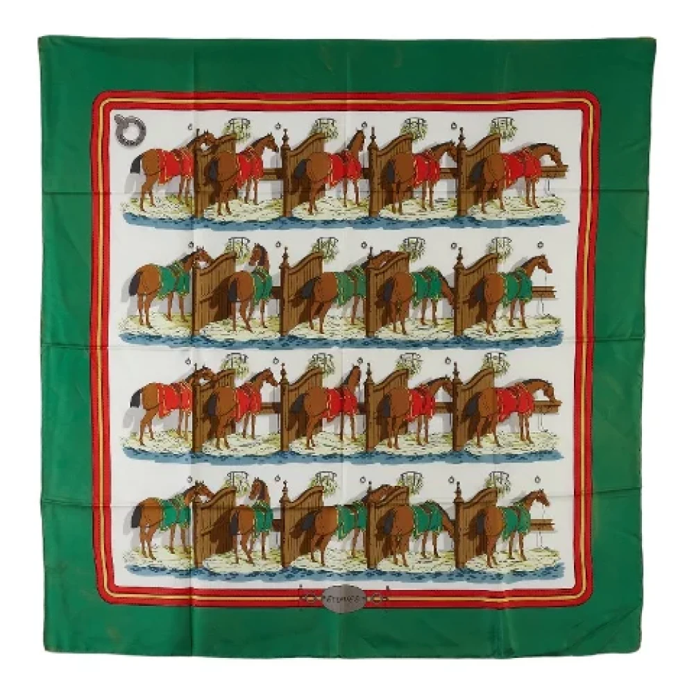 Hermès Vintage Pre-owned Canvas scarves Multicolor Dames
