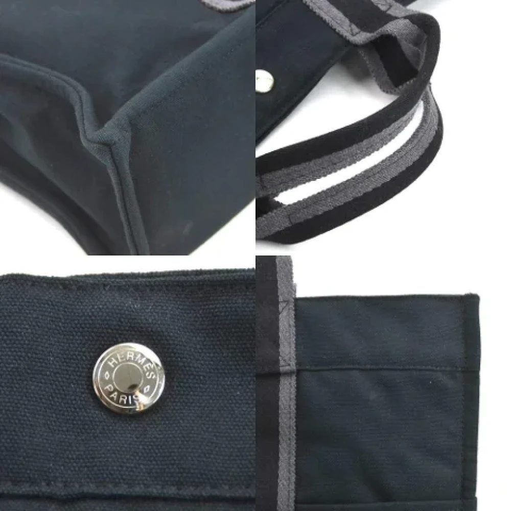 Hermès Vintage Pre-owned Cotton handbags Blue Dames