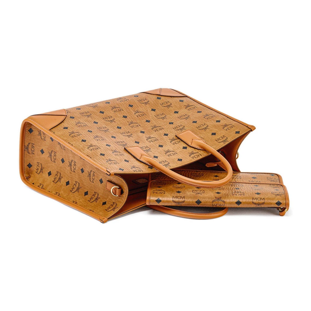 MCM München Schoudertas in Visetos Brown Dames