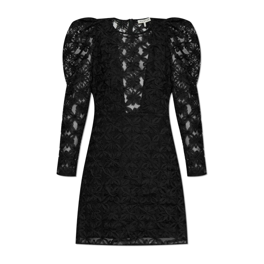Munthe Jurk met lange mouwen Black Dames