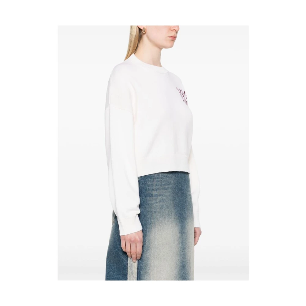 Amiri Beige Crew Neck Sweater Beige Dames