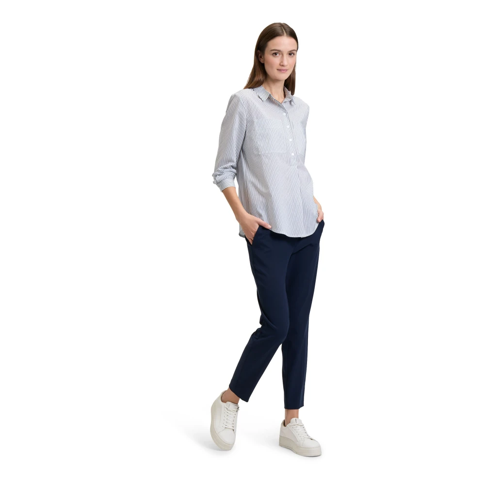 Betty & Co Blouse met lange mouwen en strepen Blue Dames