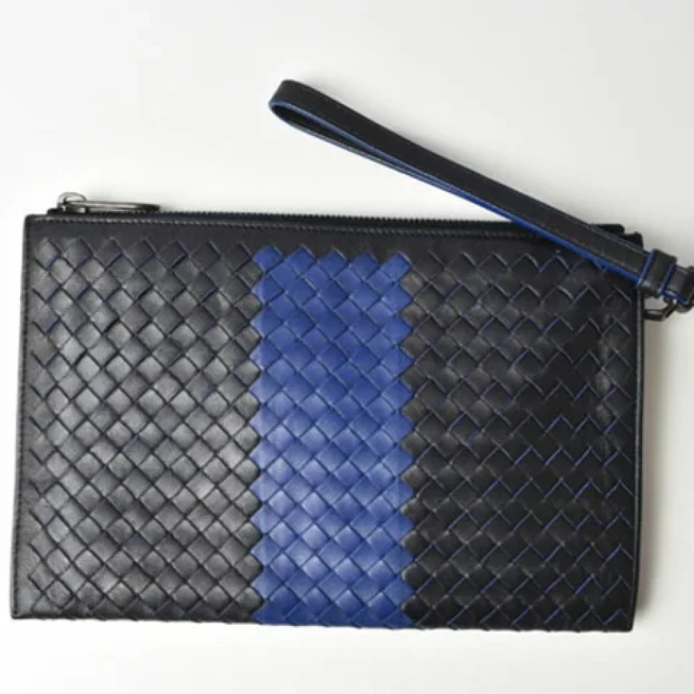 Bottega Veneta Vintage Pre-owned Fabric clutches Black Dames