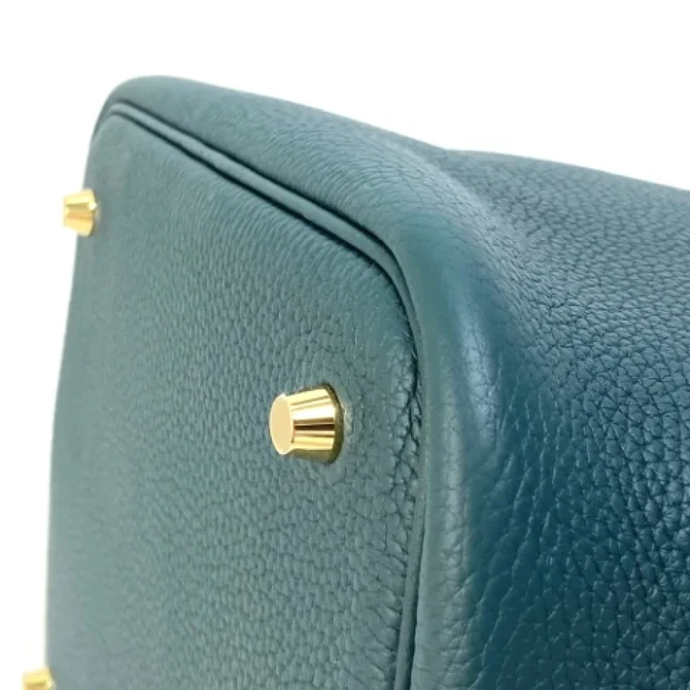 Hermès Vintage Pre-owned Leather handbags Green Dames