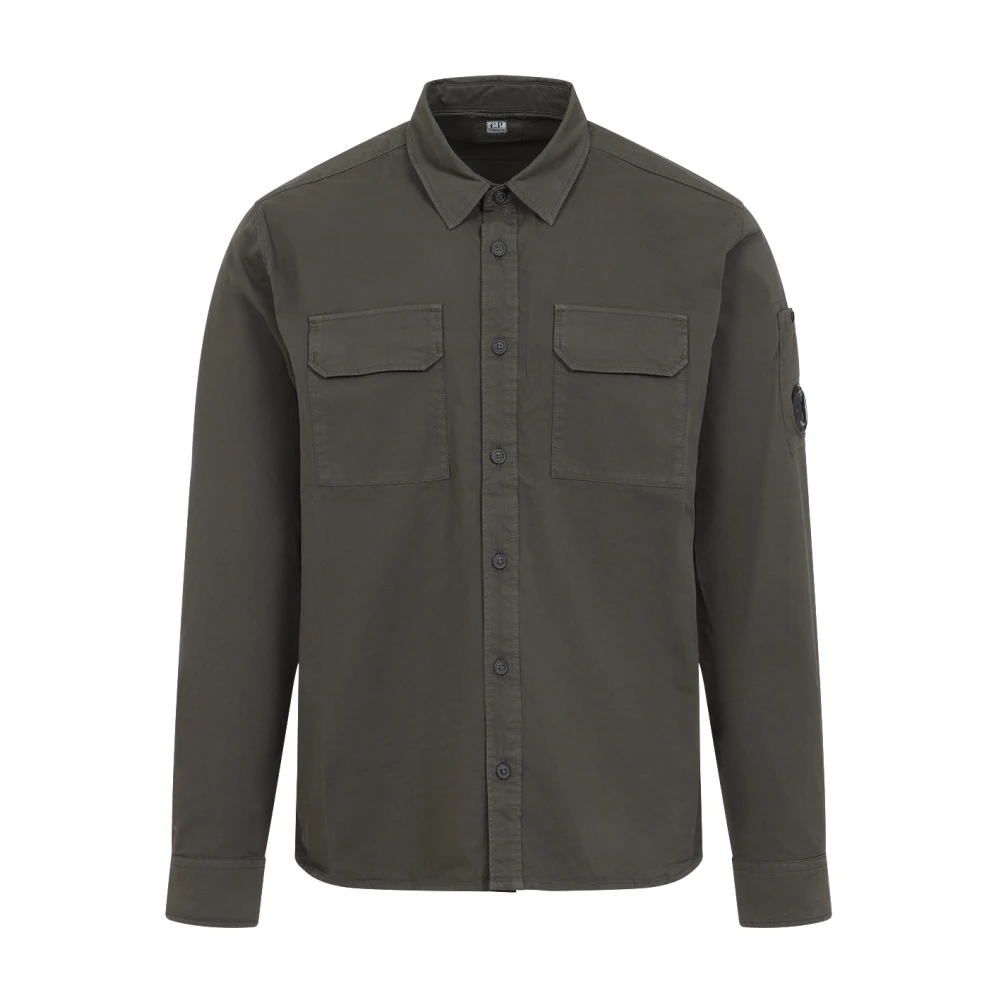 C.P. Company Groene Katoenen Lange Mouwen Shirt Green Heren