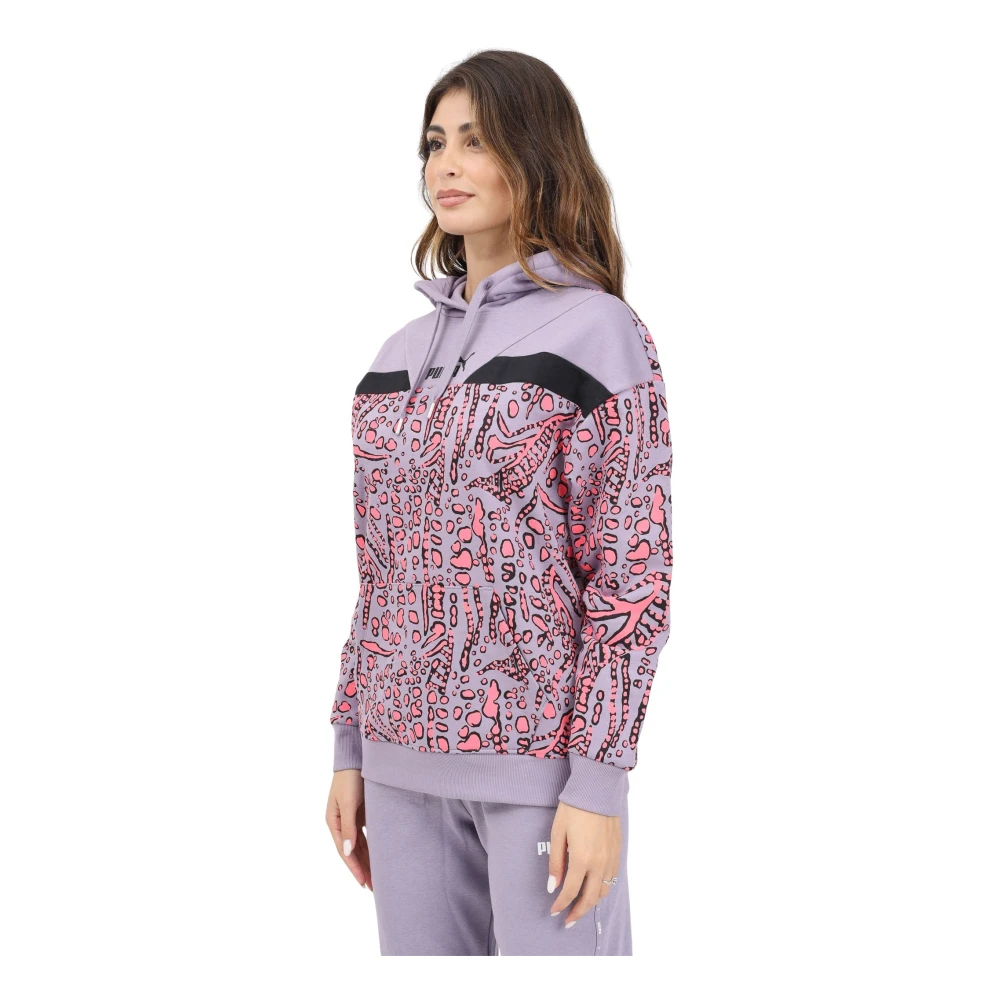 Puma Hypernatural Hoodie Paarse Dames Sweater Multicolor Dames