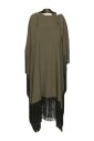 vert-vetements-mer-franges-kaftan