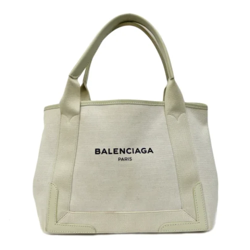 Balenciaga Vintage Pre-owned Canvas balenciaga-bags White Dames