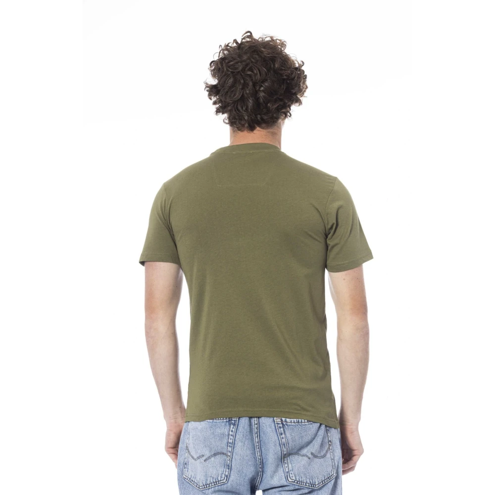 Cavalli Class Logo Print Korte Mouw T-shirt Green Heren
