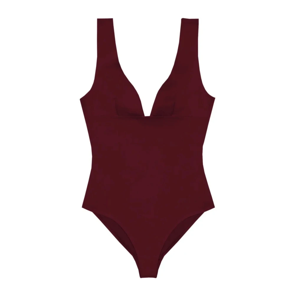 Mc2 Saint Barth Women's Brown Calliope Heat-Sealed One-Piece Swimsuit - Swimsuits - M - Swimwear