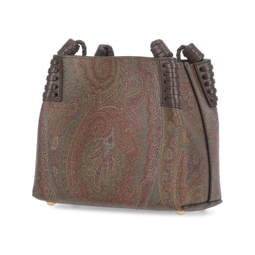 ETRO Bruine Katoenen Winkelmand met Pegasus Brown Dames