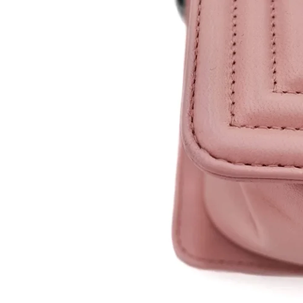 Chanel Vintage Pre-owned Leather chanel-bags Pink Dames