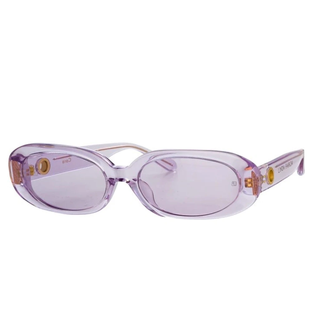 Linda Farrow Glasses Purple Unisex