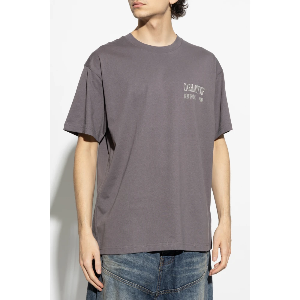 Carhartt WIP Bedrukt T-shirt Gray Heren