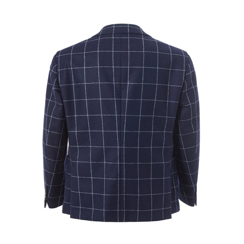 Malo Italiaanse wollen jas voor mannen Blue Heren